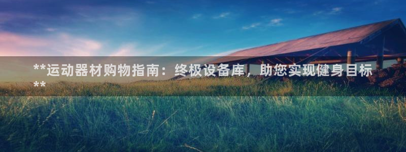意昂3集团logo：**运动器材购物指南：终极设备库