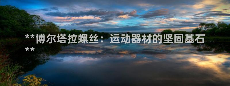 意昂3娱乐网站：**博尔塔拉螺丝：运动器材的坚固基石
