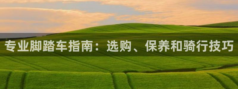 意昂3科技：专业脚踏车指南：选购、保养和骑行技巧