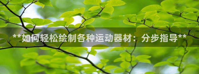 意昂体育3联系电话：**如何轻松绘制各种运动器材：分