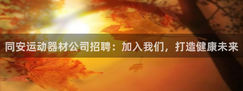 意昂体育3注册：同安运动器材公司招聘：加入我们，打造