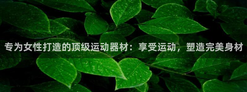 意昂3五金厂：专为女性打造的顶级运动器材：享受运动，塑造完美