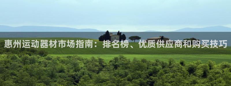 意昂体育3开户：惠州运动器材市场指南：排名榜、优质供