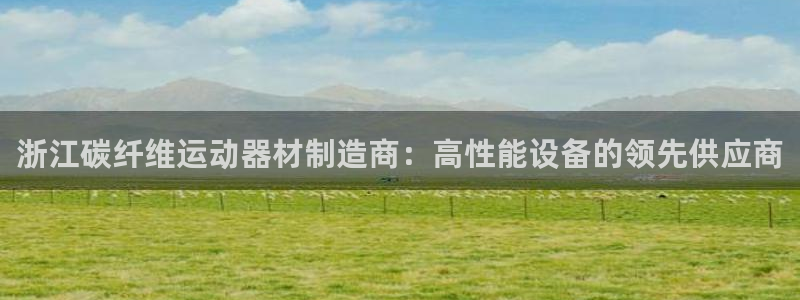 意昂3代理：浙江碳纤维运动器材制造商：高性能设备的领
