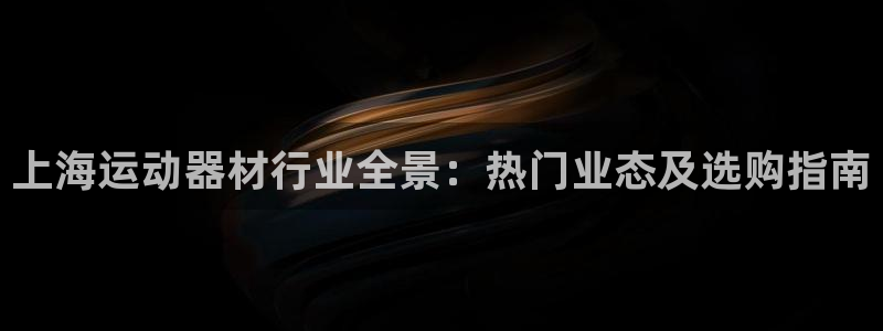 意昂体育3平台：上海运动器材行业全景：热门业态及选购